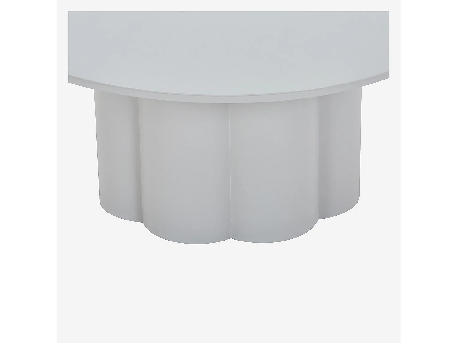 Habitat - Table basse de jardin en aluminium - Gris soie - Vilana