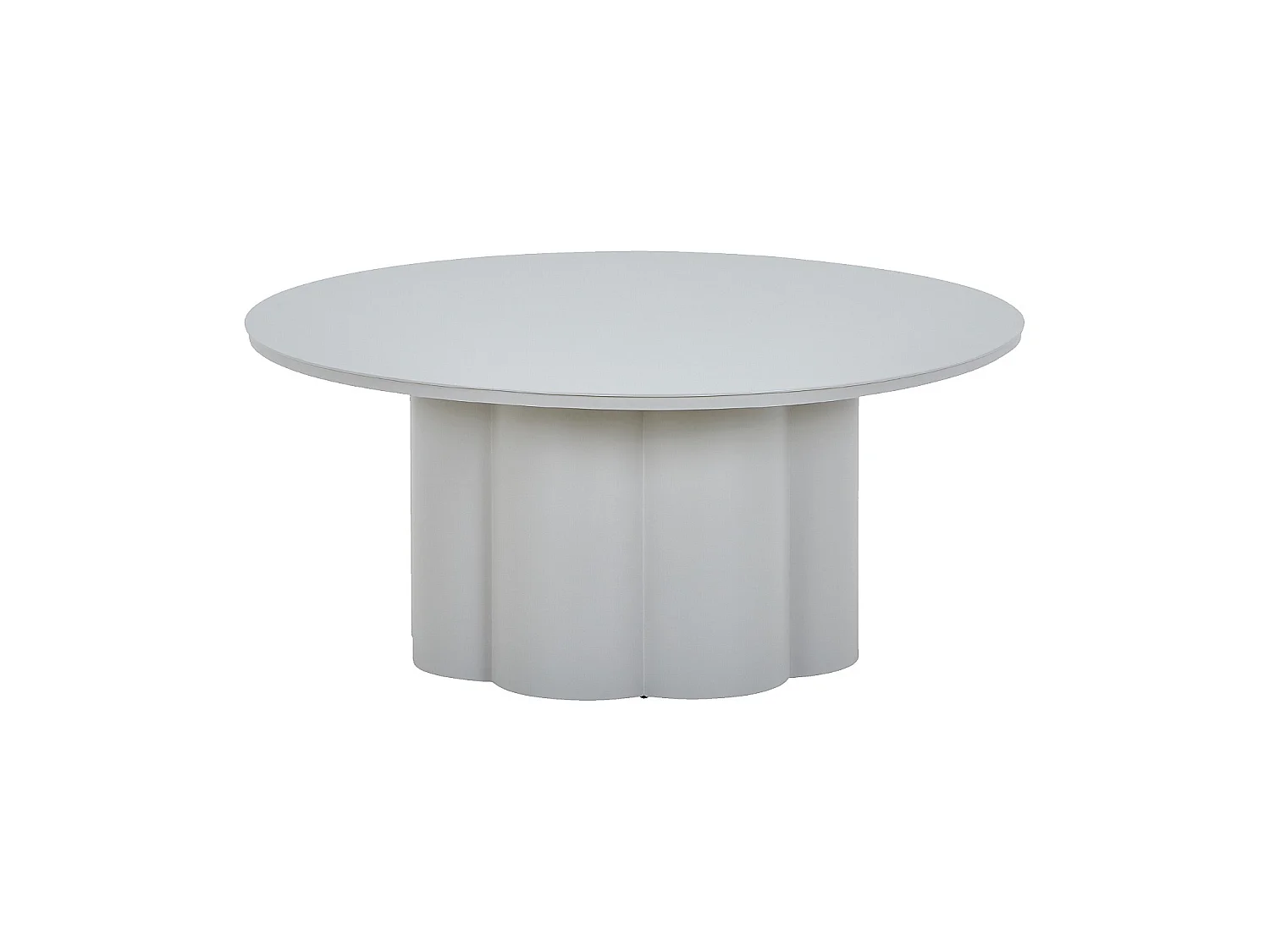 Habitat - Table basse de jardin en aluminium - Gris soie - Vilana