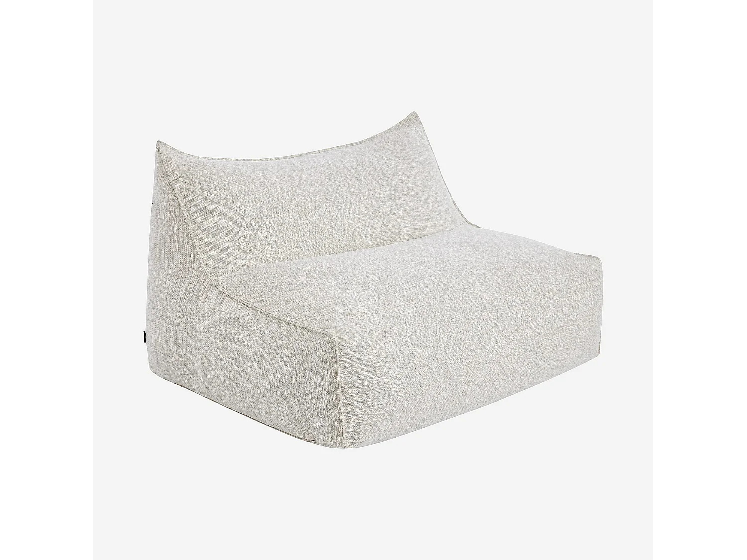 Canapé de jardin 2 places en tissu déperlant - Crème