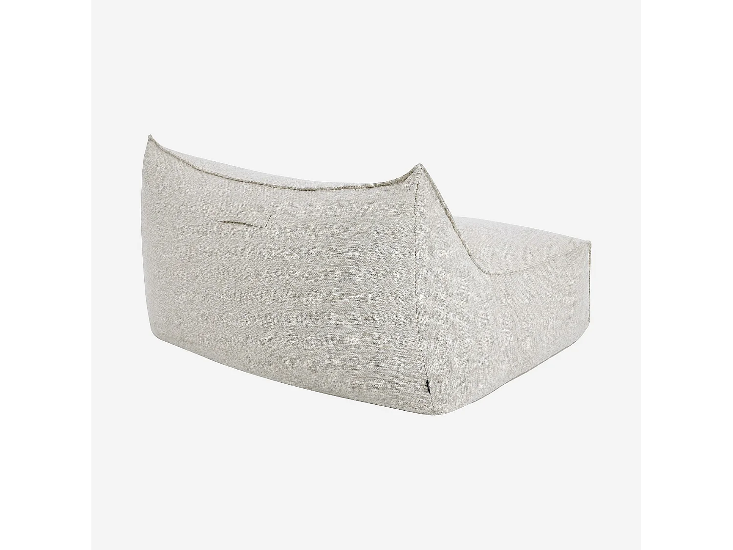 Canapé de jardin 2 places en tissu déperlant - Crème