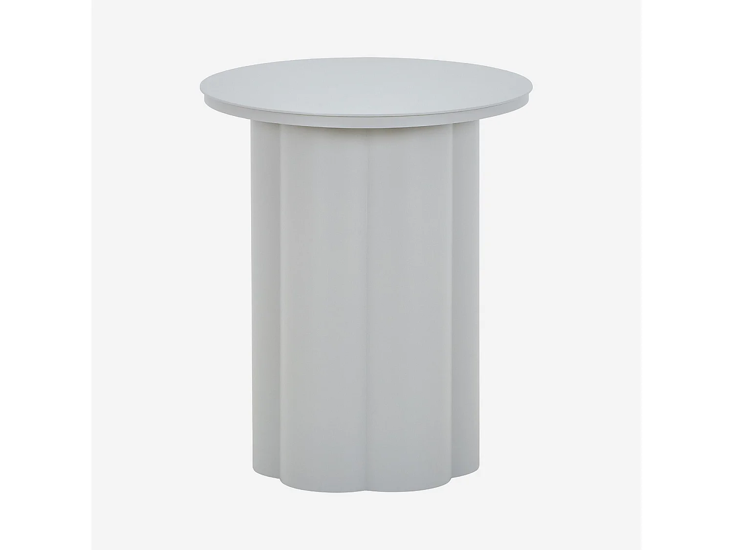 Habitat - Table d'appoint de jardin en aluminium - Gris soie - Vilana