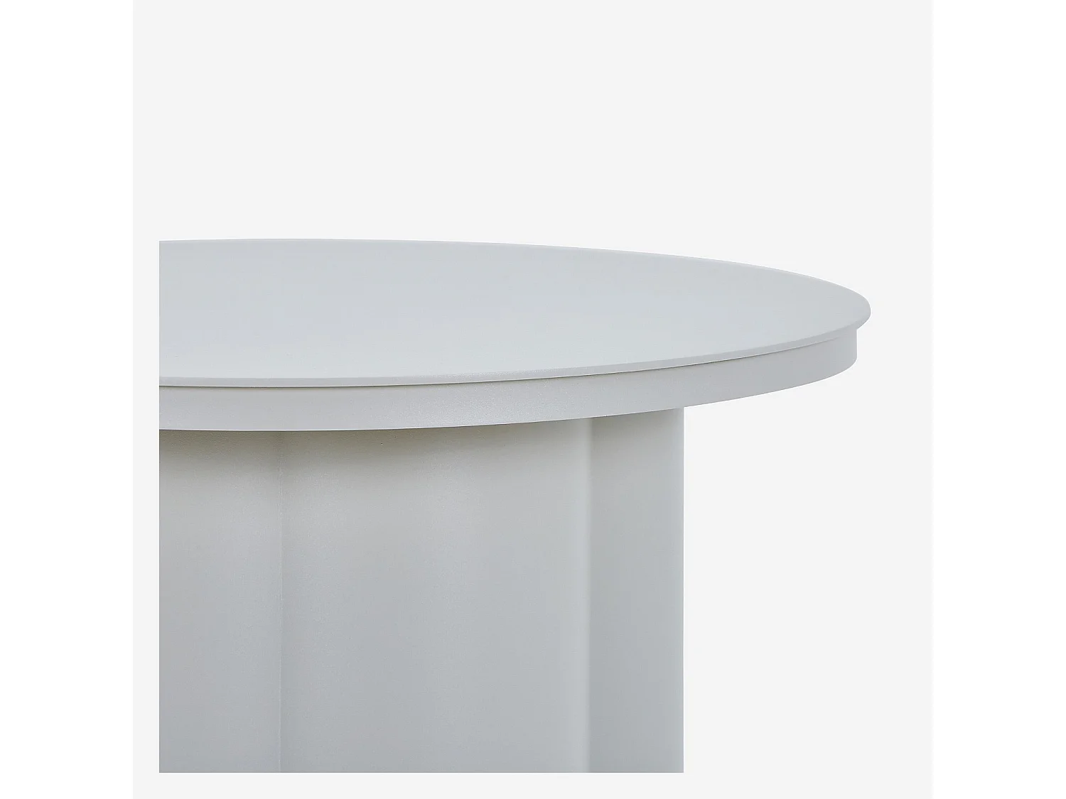 Habitat - Table d'appoint de jardin en aluminium - Gris soie - Vilana