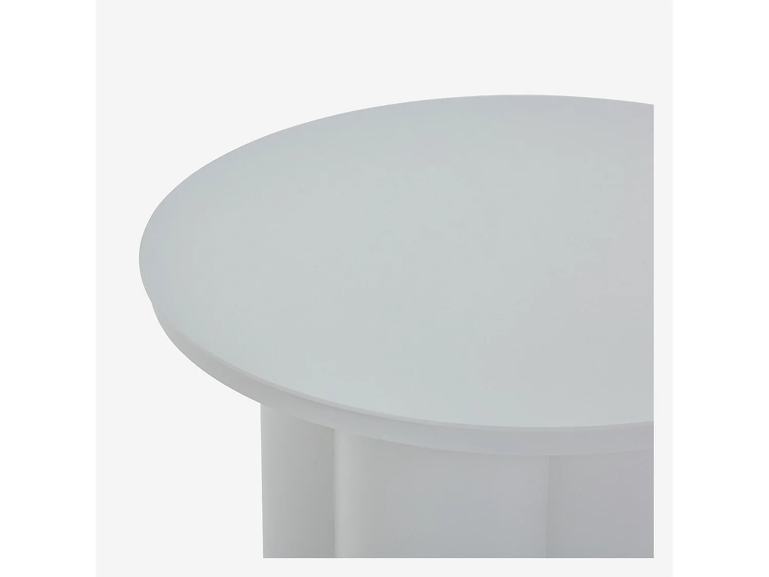Habitat - Table d'appoint de jardin en aluminium - Gris soie - Vilana