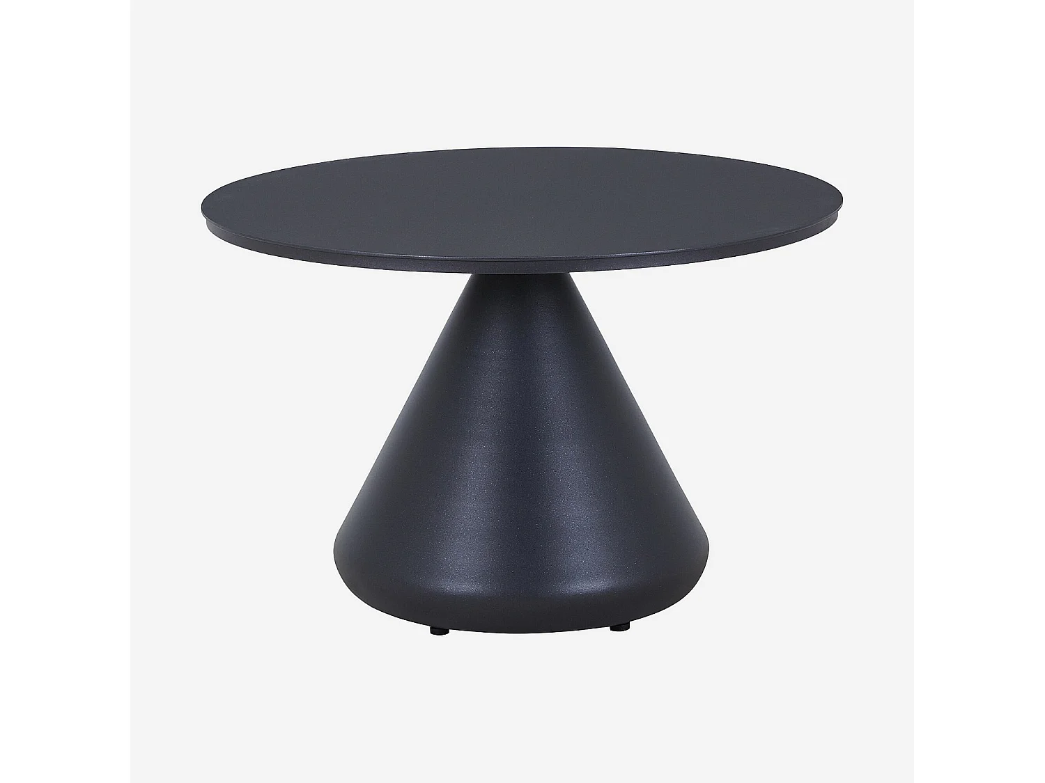 Habitat - Table basse de jardin en aluminium - 71 cm - Gris anthracite - Maripa