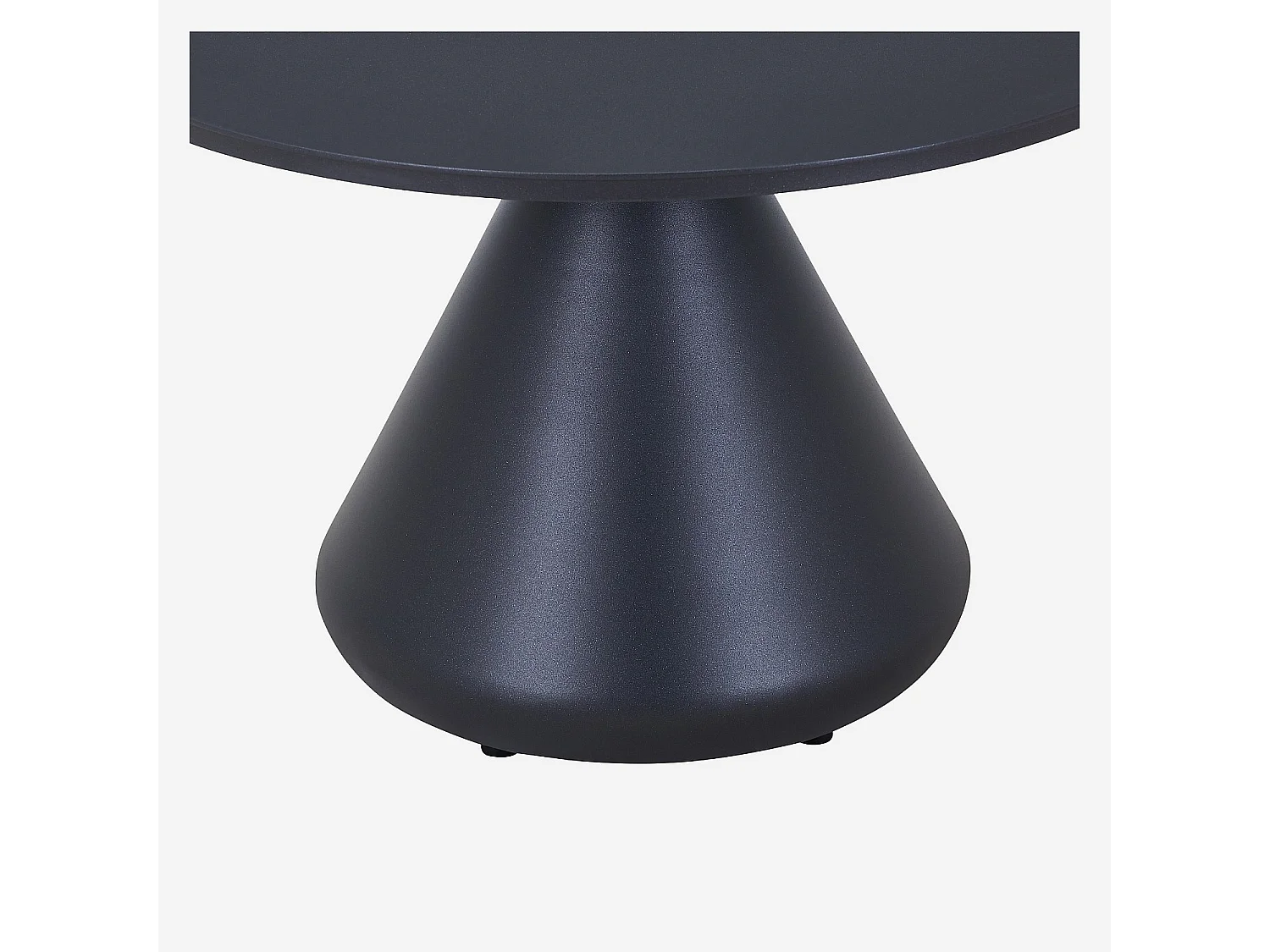 Habitat - Table basse de jardin en aluminium - 71 cm - Gris anthracite - Maripa