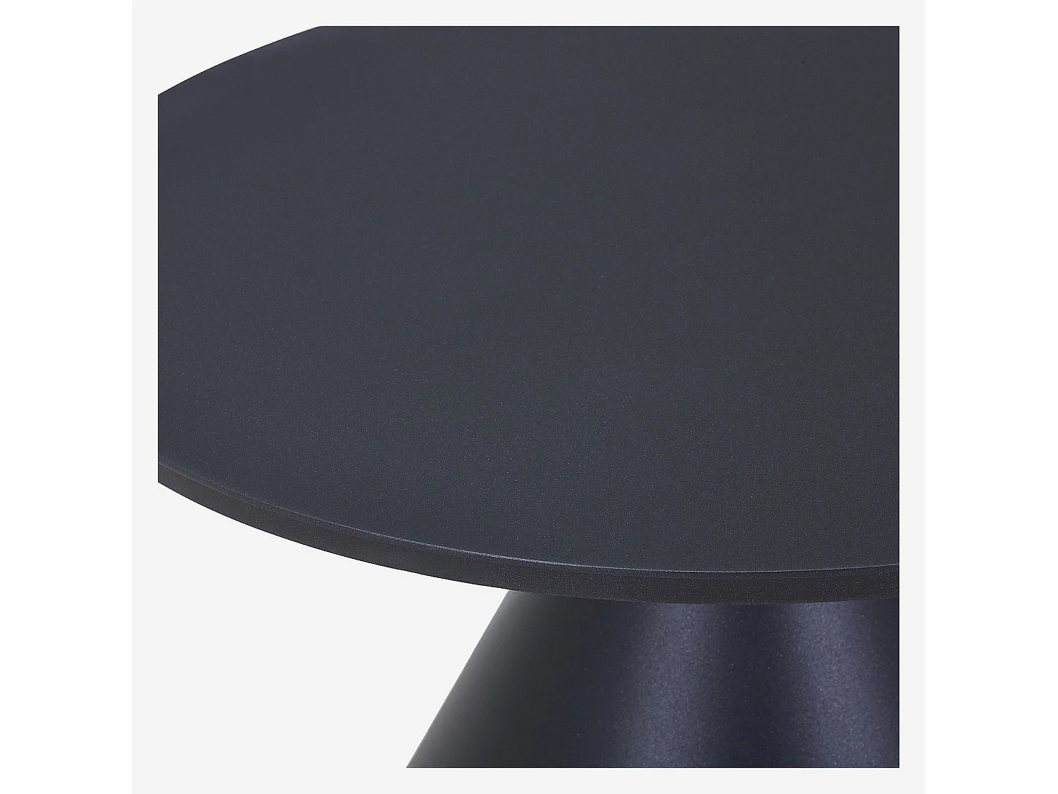 Habitat - Table basse de jardin en aluminium - 71 cm - Gris anthracite - Maripa