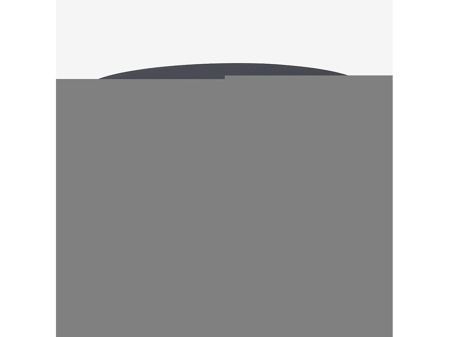 Habitat - Table basse de jardin en aluminium - 71 cm - Gris anthracite - Maripa