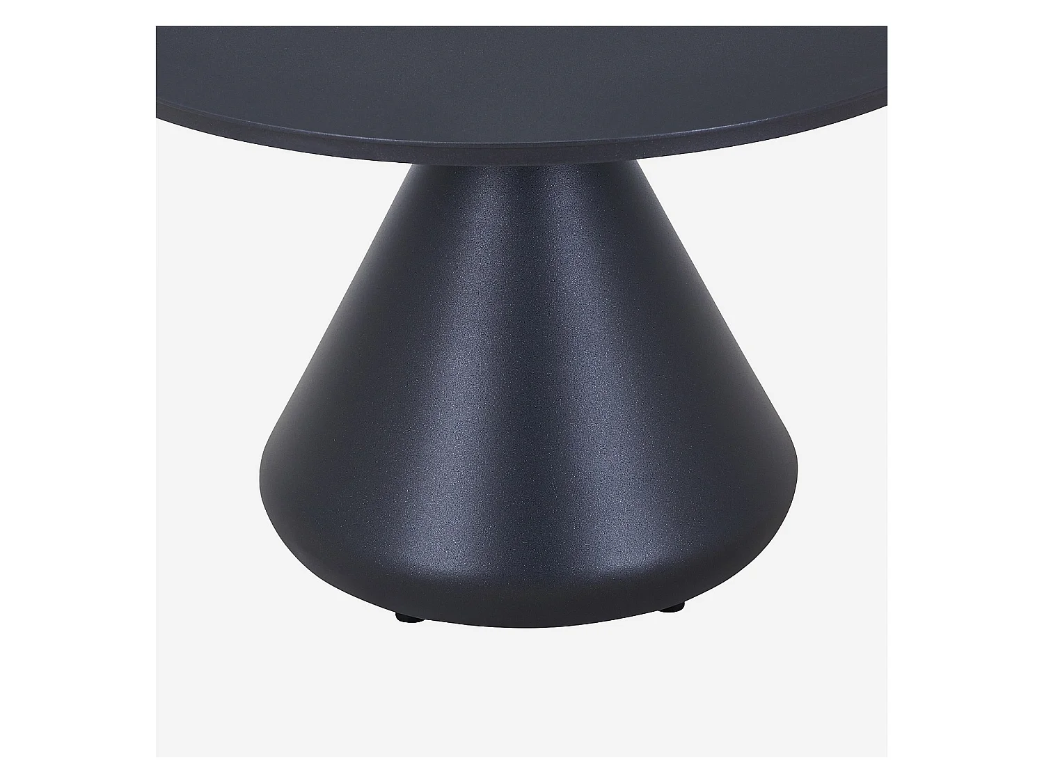 Habitat - Table basse de jardin en aluminium - 71 cm - Gris anthracite - Maripa