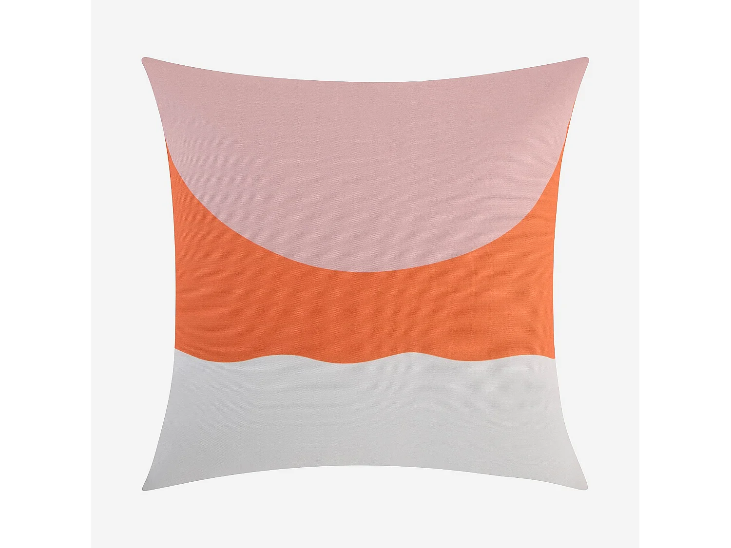 Habitat - Coussin d'extérieur déperlant et anti-UV - 50 x 50 cm - Rose et Orange - Design by Floriane Jacques - Clarisse