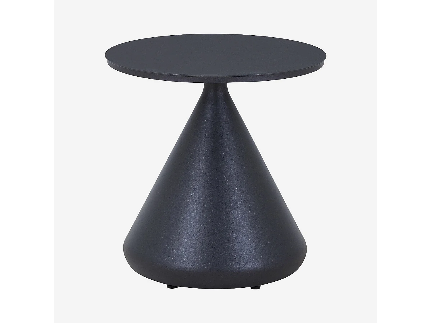 Habitat - Table basse de jardin en aluminium - 50 cm - Gris anthracite - Maripa
