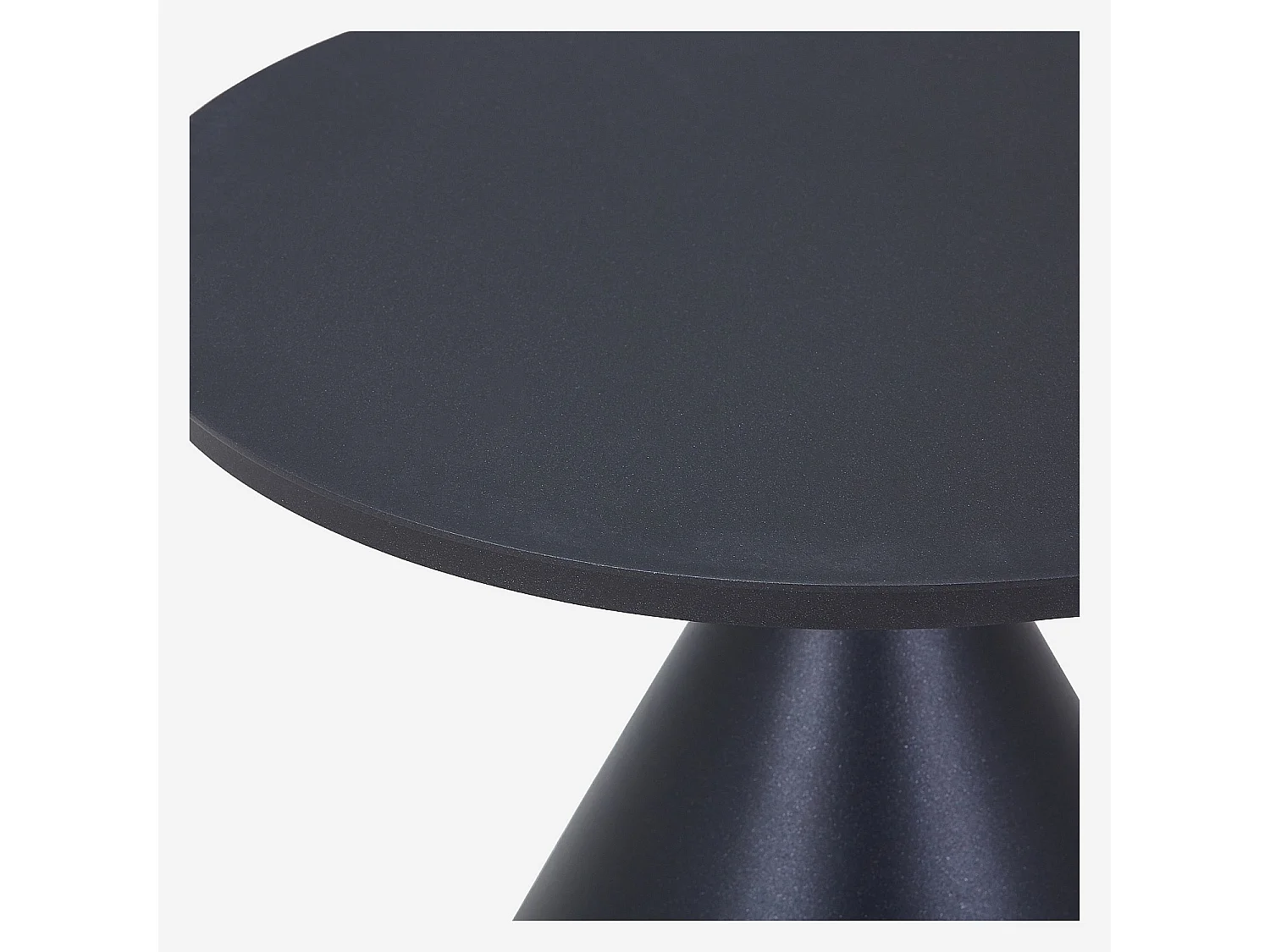 Habitat - Table basse de jardin en aluminium - 50 cm - Gris anthracite - Maripa