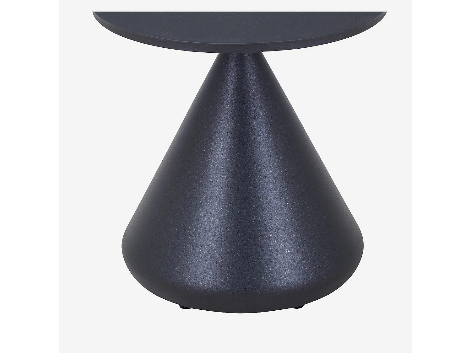 Habitat - Table basse de jardin en aluminium - 50 cm - Gris anthracite - Maripa