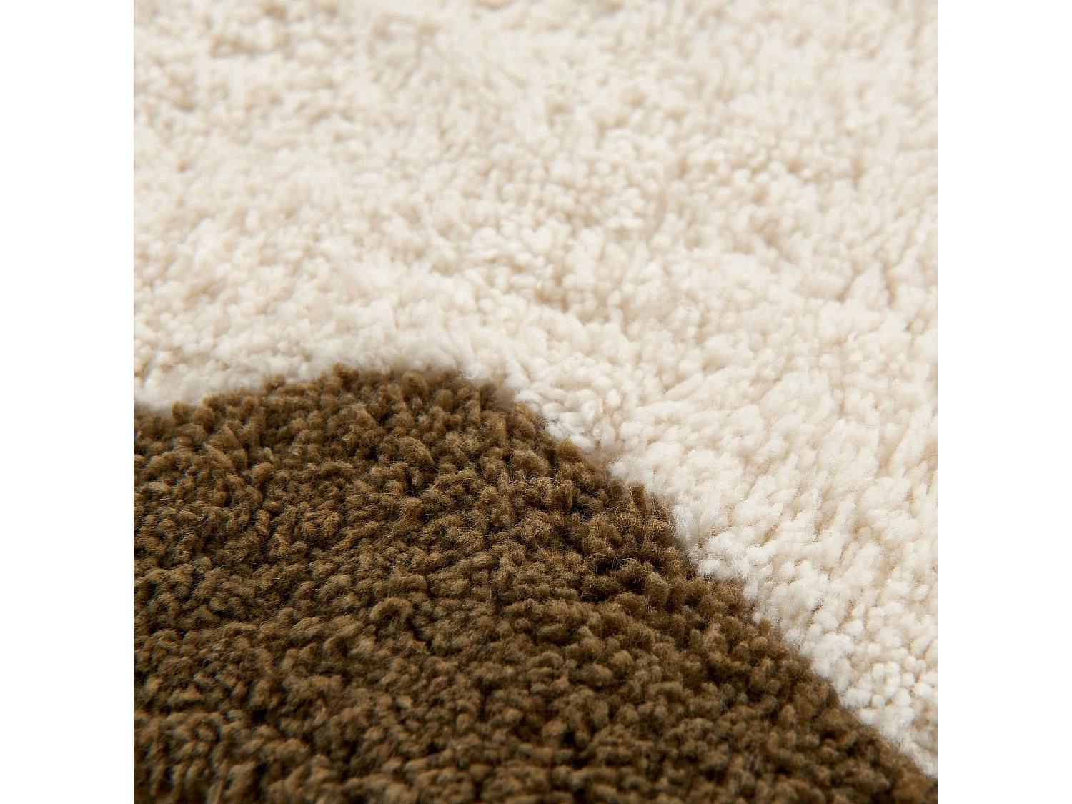 Tapis de bain festonné en coton naturel - 1200 g/m² - 50 x 80 cm - Bronze