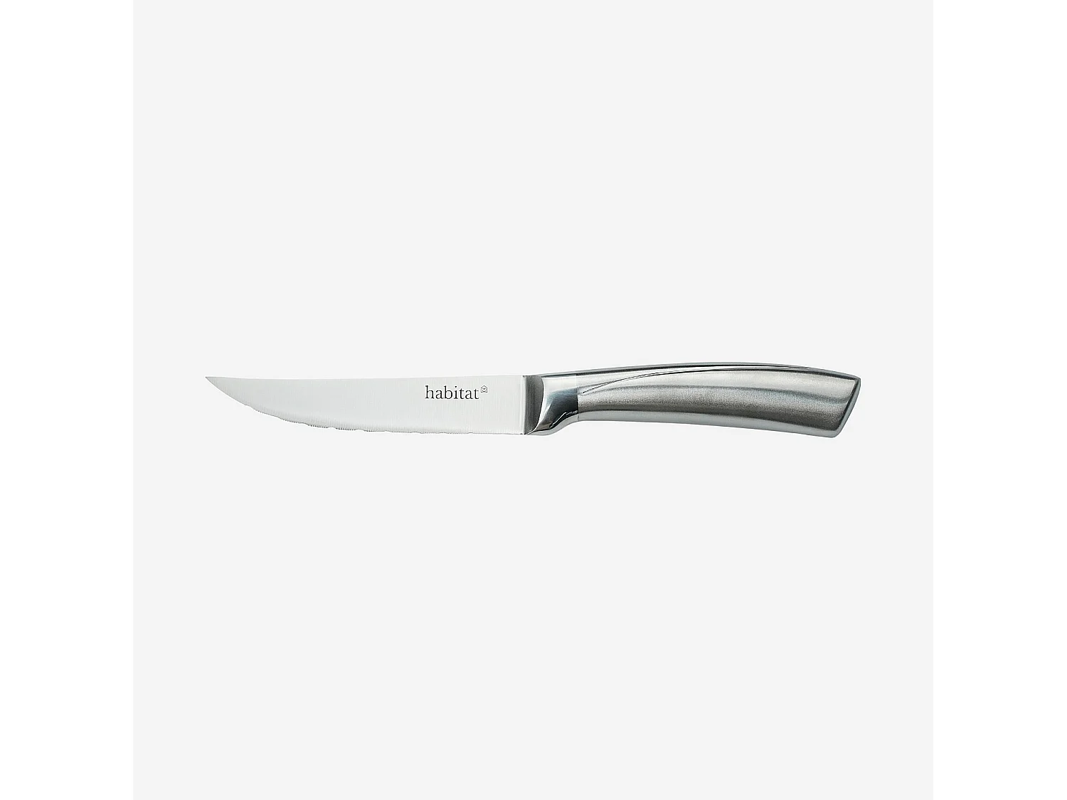 Lot de 6 couteaux à steak en acier inoxydable - 23 cm - Gris