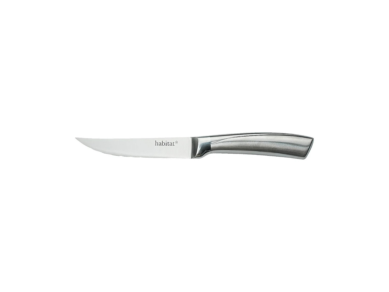 Habitat - Lot de 6 couteaux à steak en acier inoxydable - 23 cm - Gris - Elixir