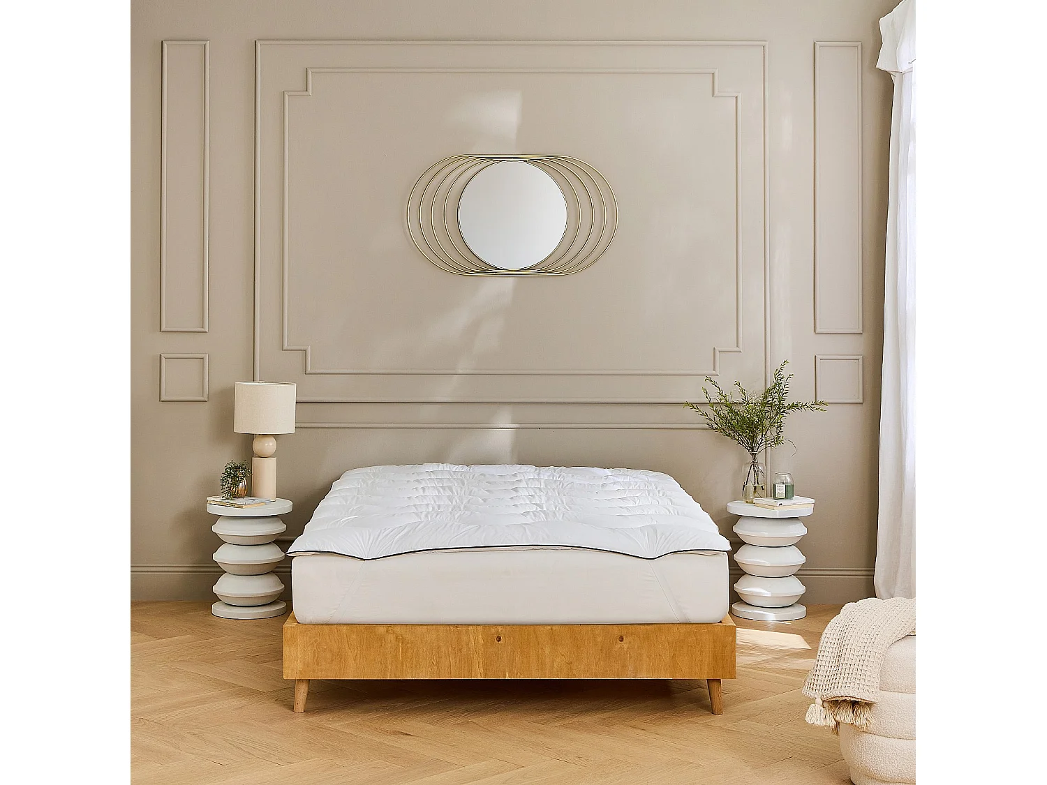 Surmatelas en synthétique - 700 g/m² - 160 x 200 cm