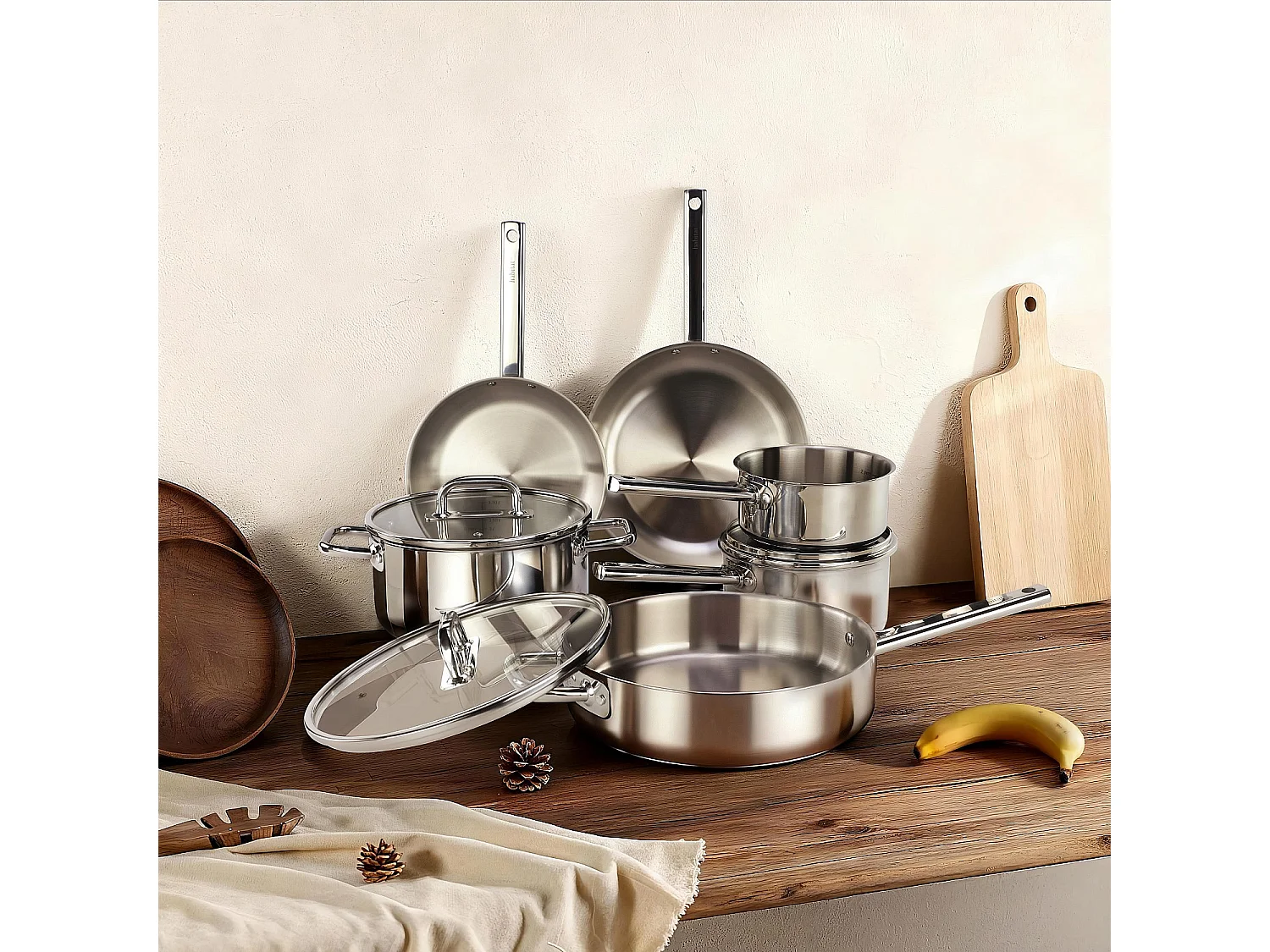 Faitout en acier inoxydable tous feux - 24 cm