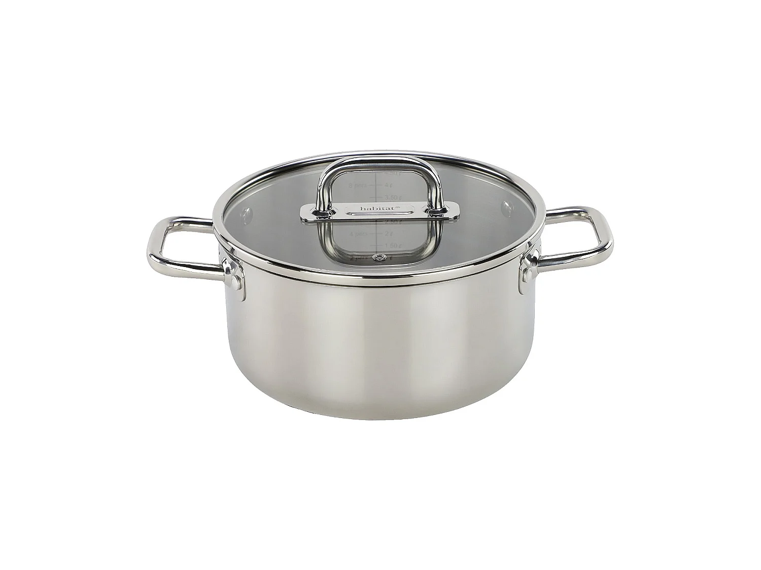 Habitat - Faitout en acier inoxydable tous feux - 24 cm   - Epure