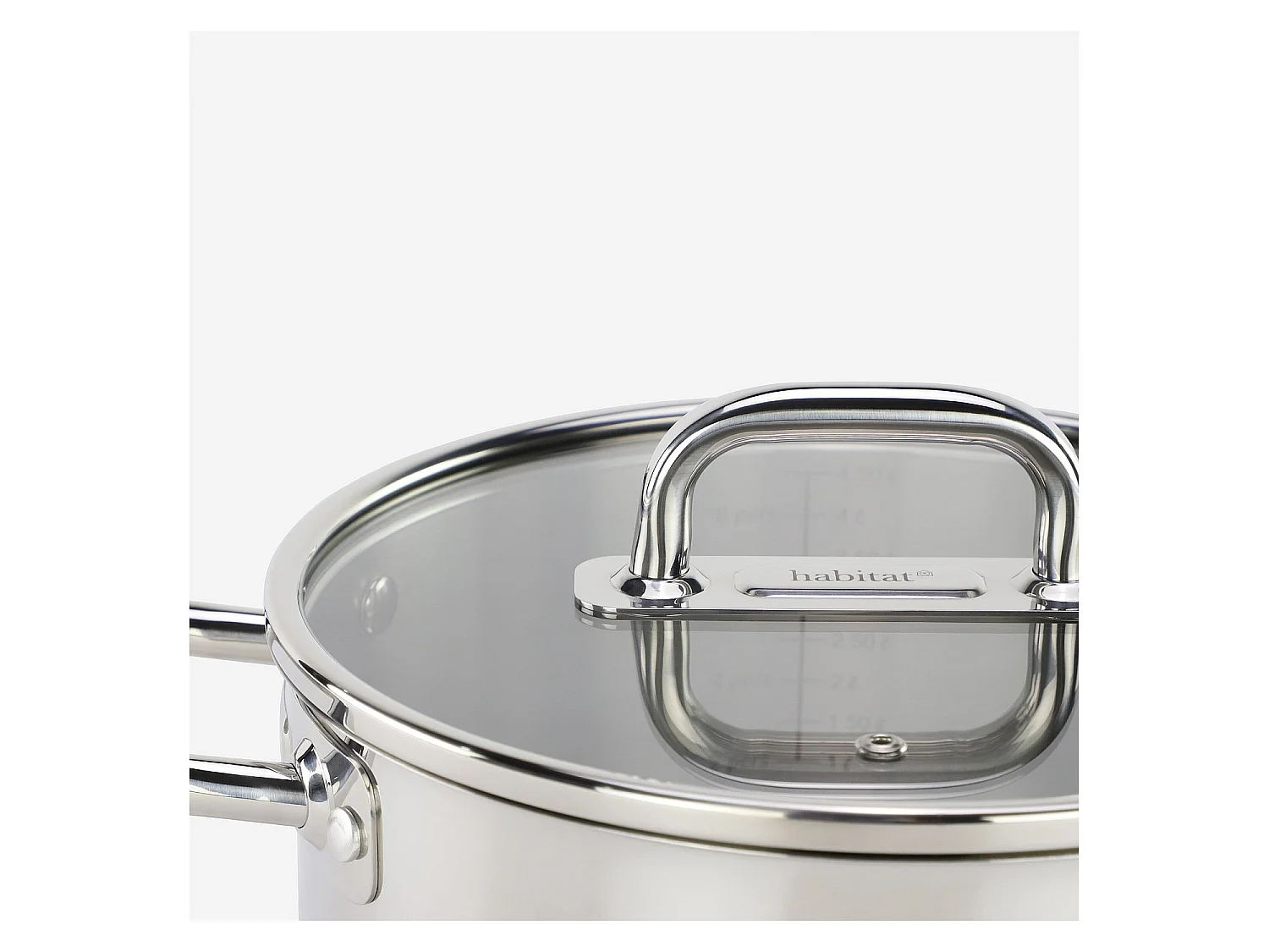 Habitat - Faitout en acier inoxydable tous feux - 24 cm   - Epure