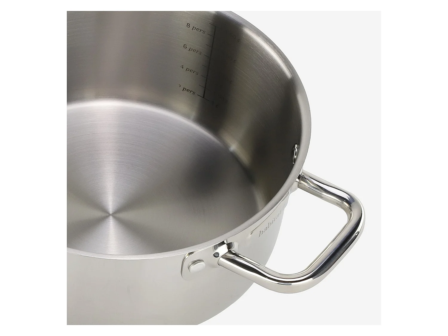 Habitat - Faitout en acier inoxydable tous feux - 24 cm   - Epure