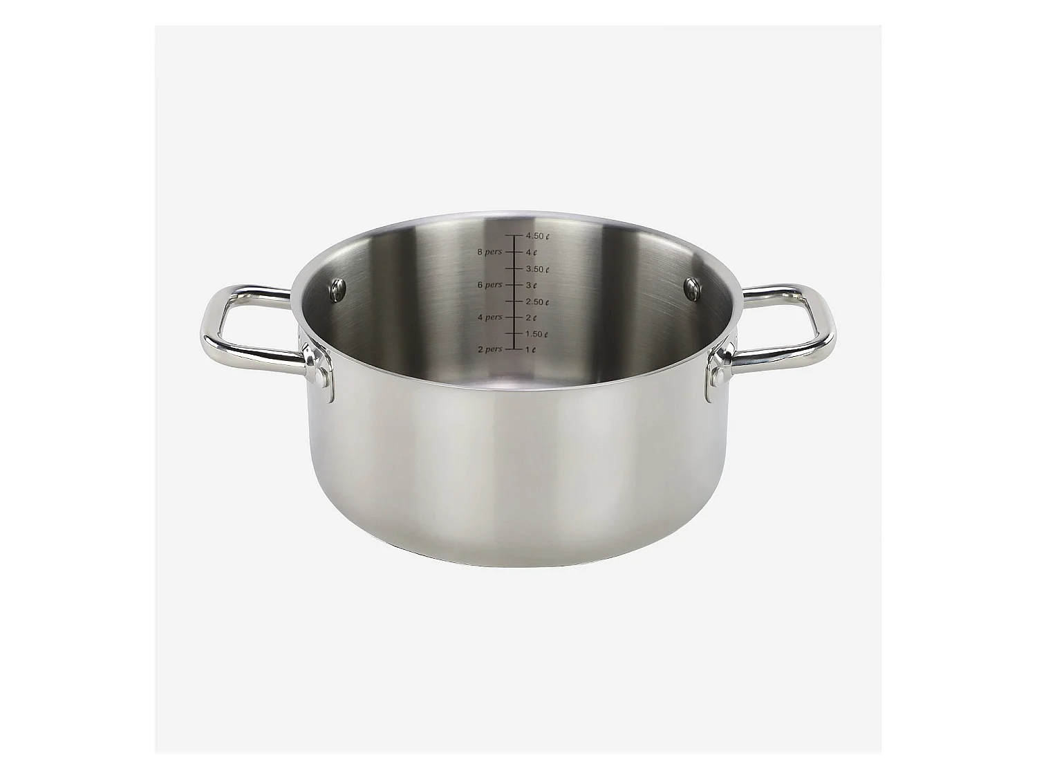 Habitat - Faitout en acier inoxydable tous feux - 24 cm   - Epure
