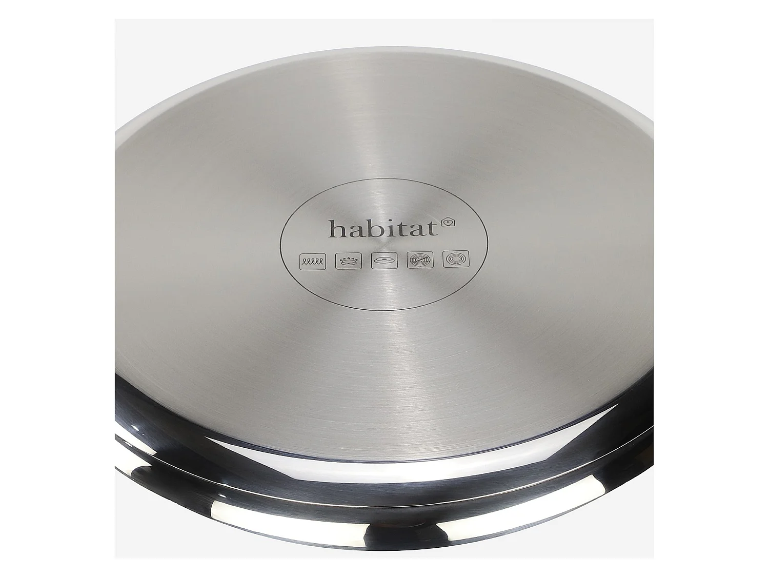 Habitat - Faitout en acier inoxydable tous feux - 24 cm   - Epure