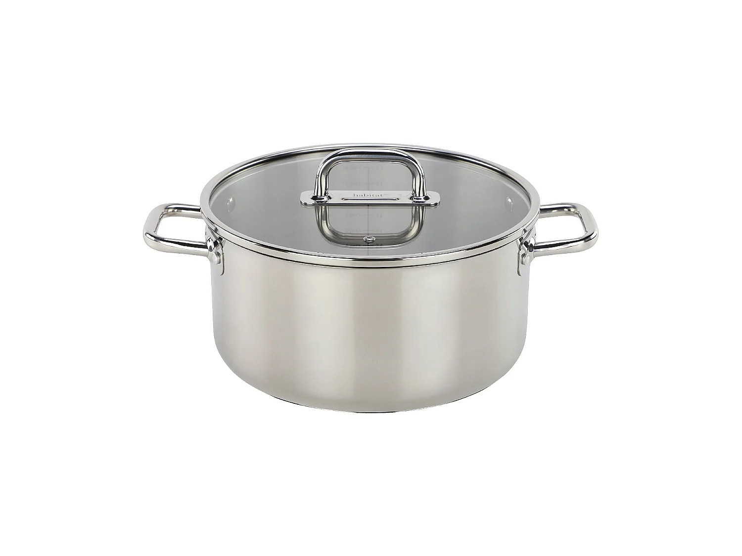 Habitat -  Faitout en acier inoxydable tous feux - 28 cm   - Epure