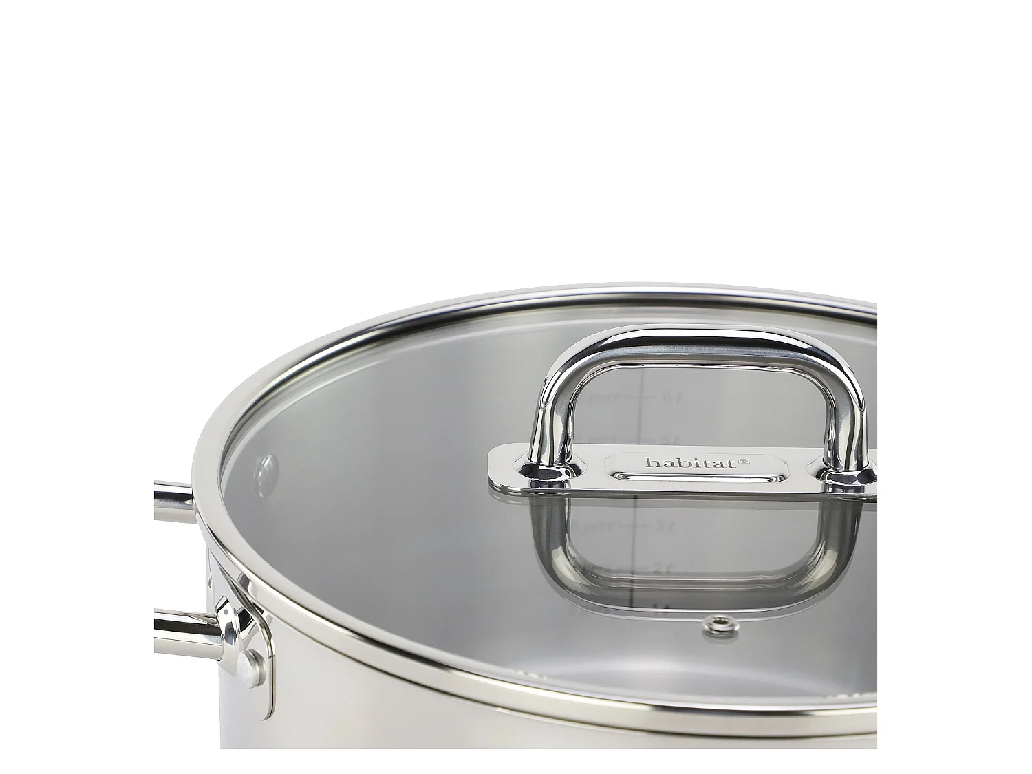 Habitat -  Faitout en acier inoxydable tous feux - 28 cm   - Epure