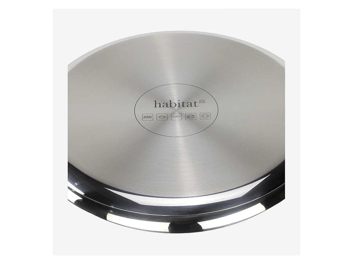Habitat -  Faitout en acier inoxydable tous feux - 28 cm   - Epure