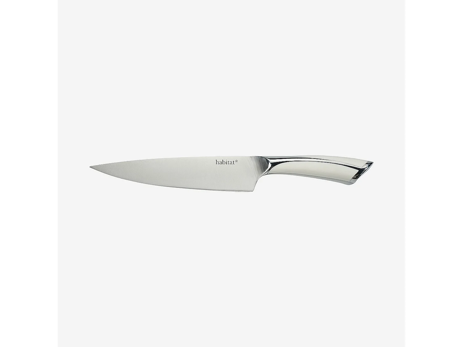 Bloc de 5 couteaux en acier inoxydable - Blanc