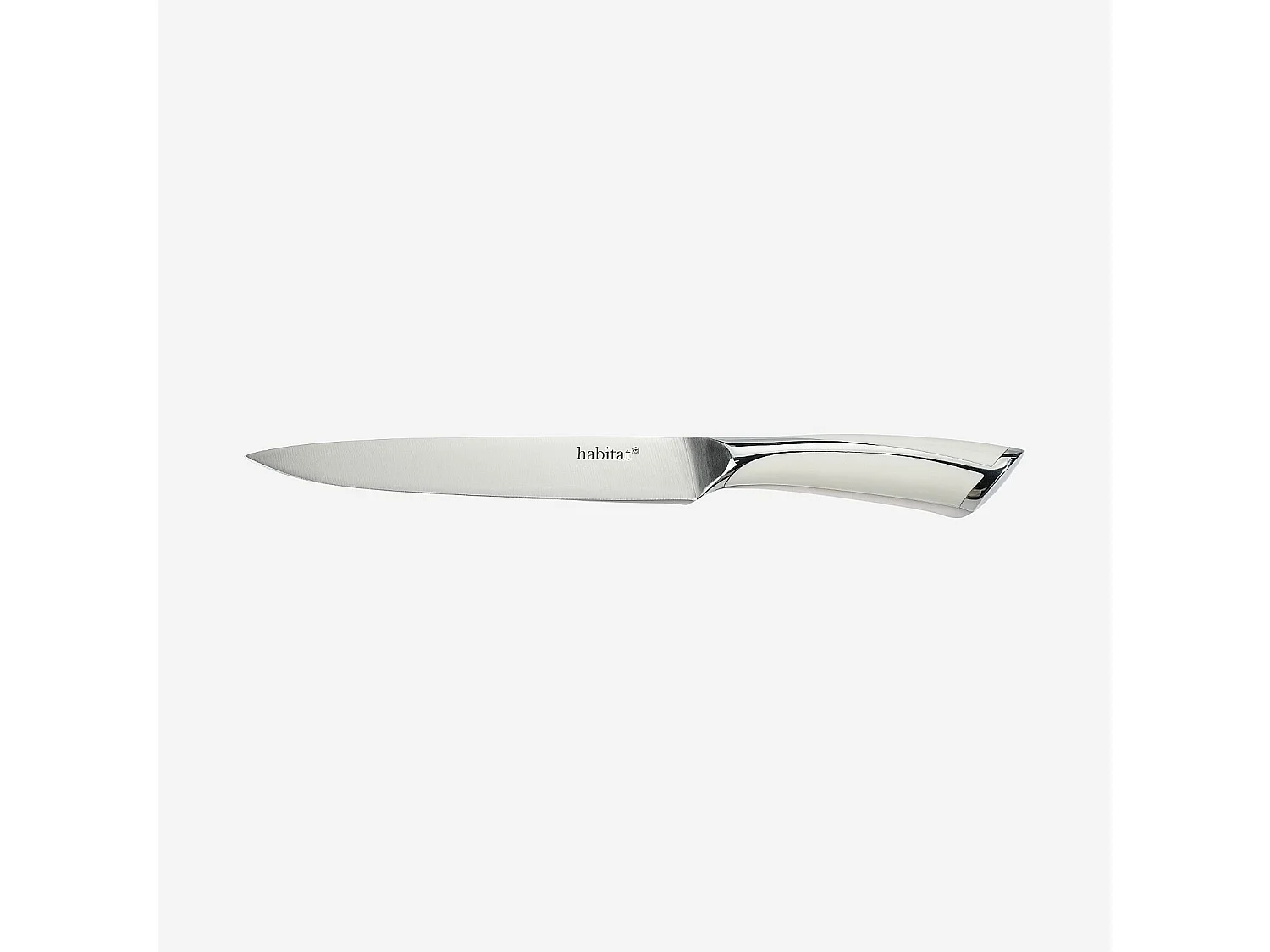 Bloc de 5 couteaux en acier inoxydable - Blanc