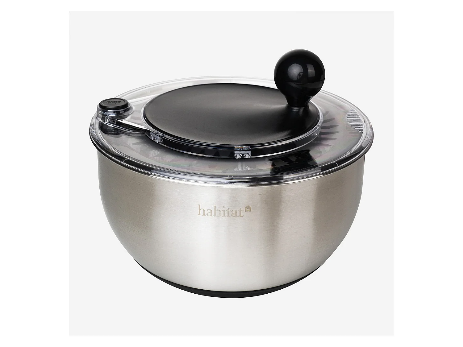 Habitat - Essoreuse à salade 2 en 1 en inox - 24,5 cm - Salsa