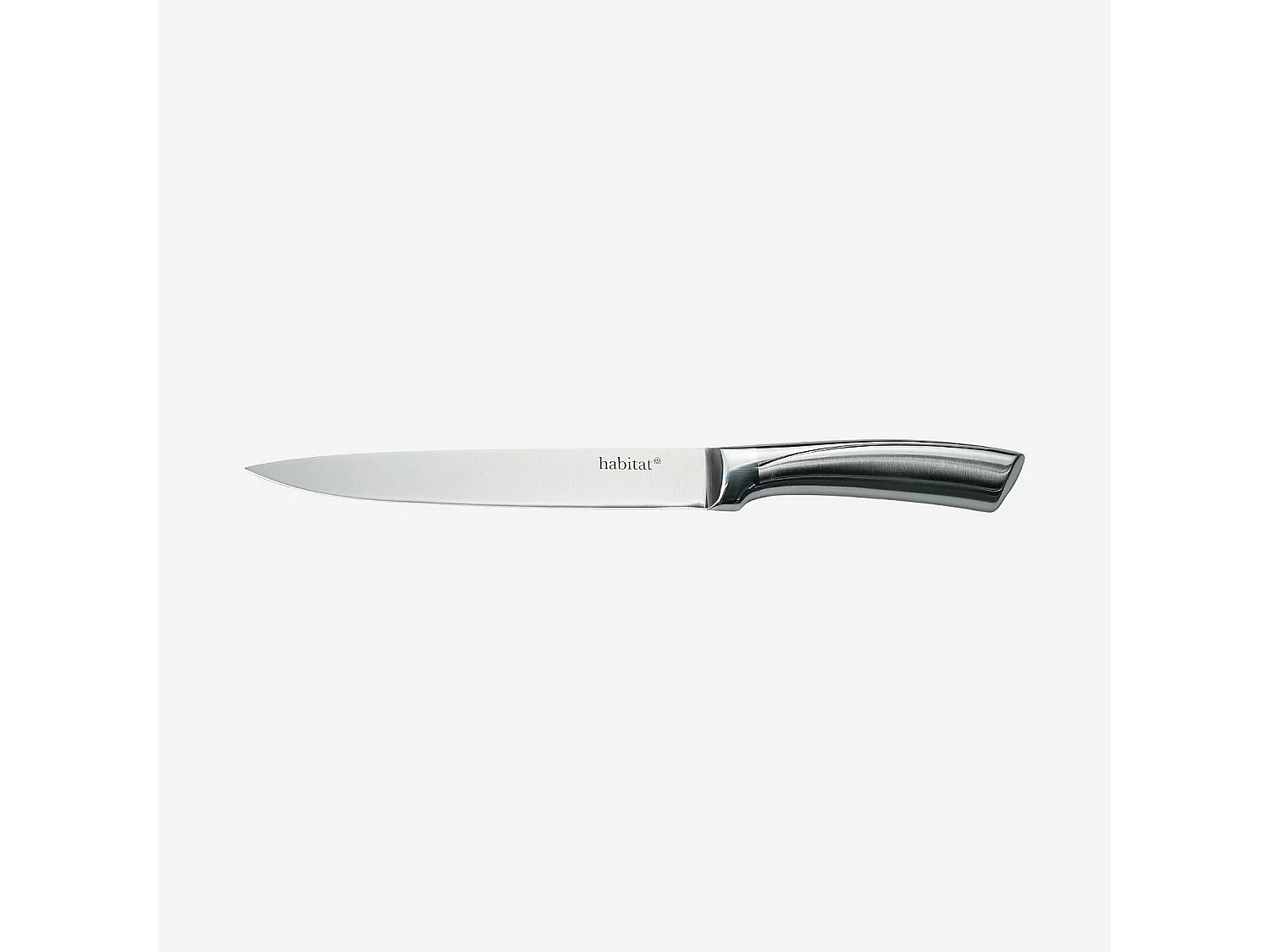 Bloc de 5 couteaux en acier inoxydable - Gris