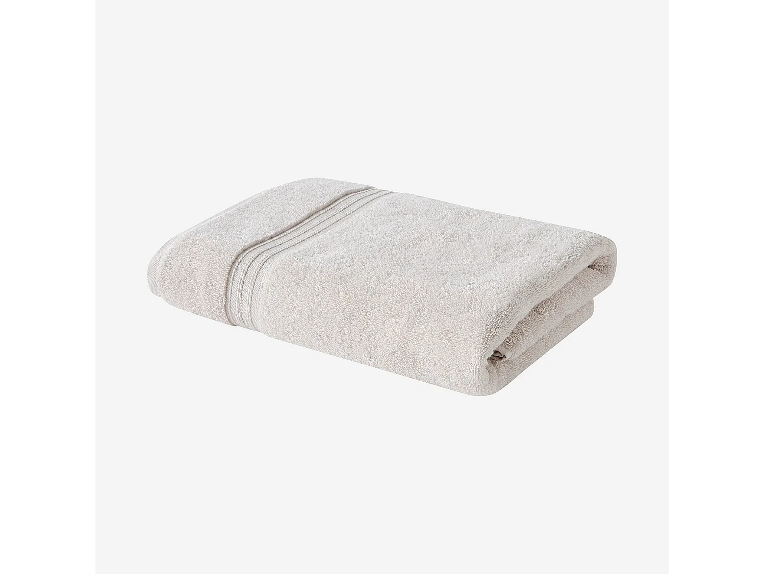 Habitat - Serviette de bain en coton naturel - 650 g/m² - 70 x 140 cm - Naturel - Nahia