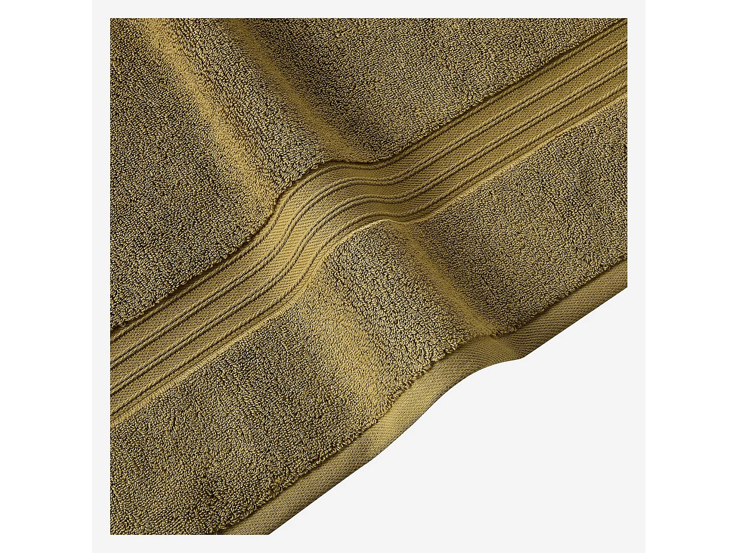 Serviette de bain en coton naturel - 650 g/m² - 50 x 100 cm - Bronze