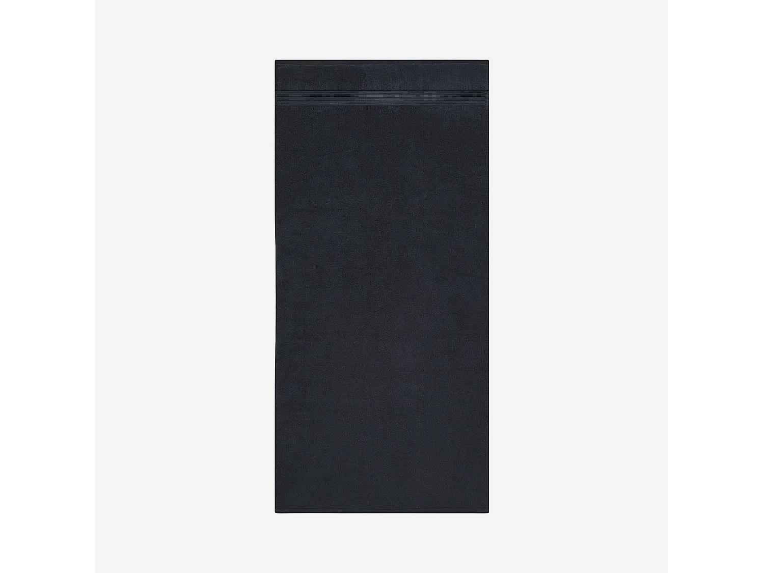 Serviette de bain en coton naturel - 650 g/m² - 50 x 100 cm - Noir