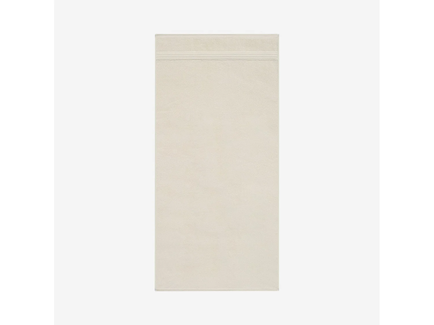 Serviette de bain en coton naturel - 650 g/m² - 70 x 140 cm - Blanc