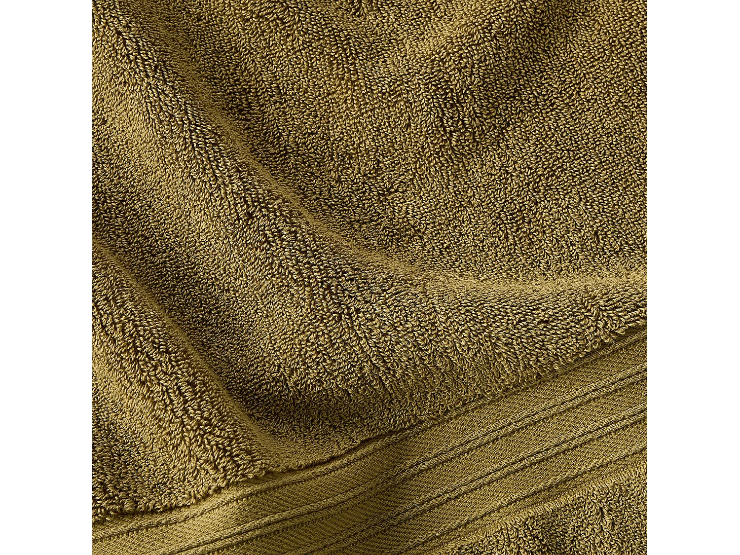 Habitat - Serviette de bain en coton naturel - 650 g/m² - 100 x 150 cm - Bronze - Nahia