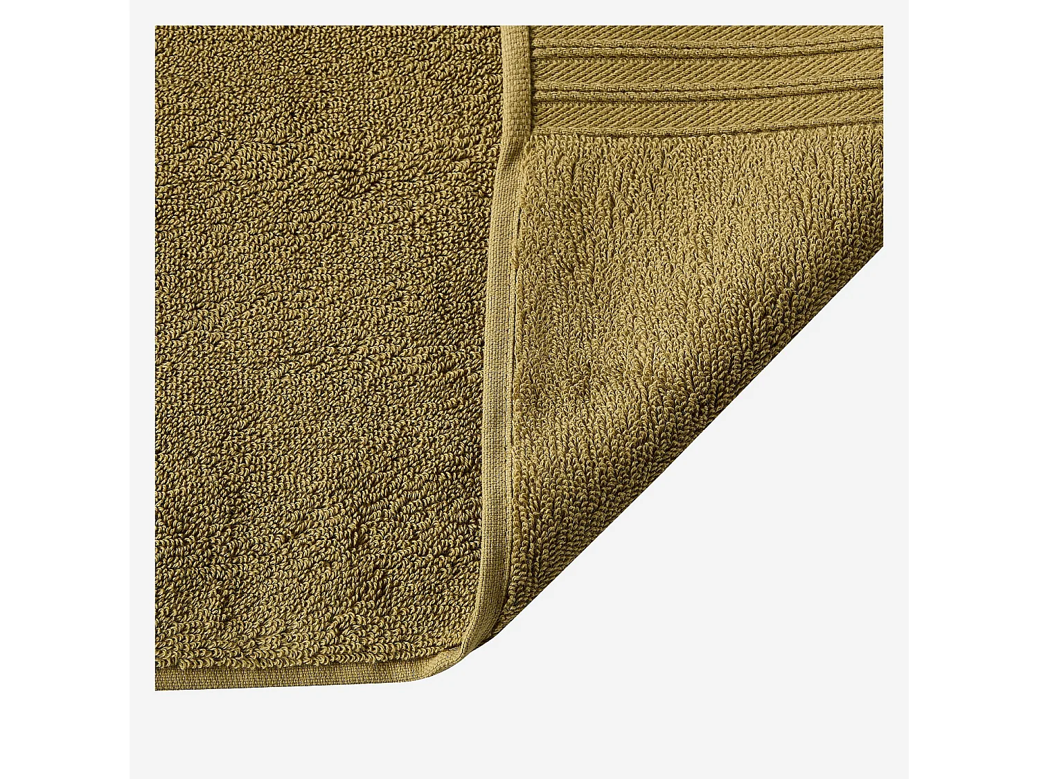 Habitat - Serviette de bain en coton naturel - 650 g/m² - 100 x 150 cm - Bronze - Nahia