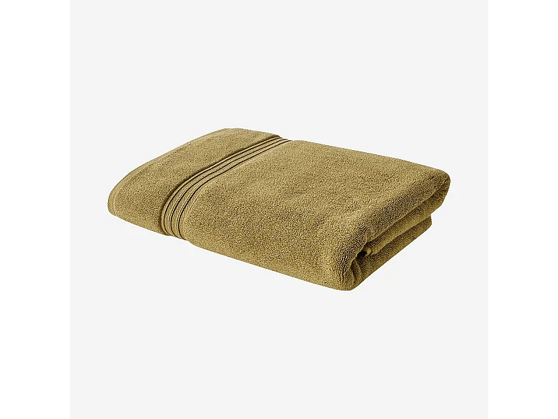 Habitat - Serviette de bain en coton naturel - 650 g/m² - 100 x 150 cm - Bronze - Nahia