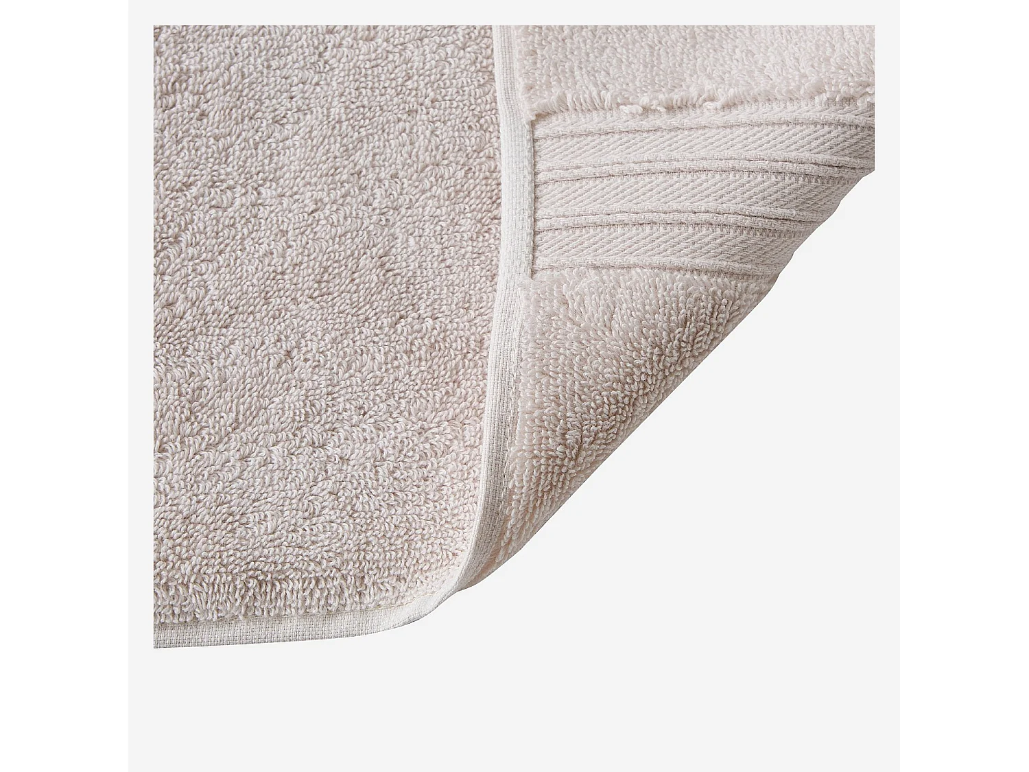Serviette de bain en coton naturel - 650 g/m² - 50 x 100 cm - Naturel