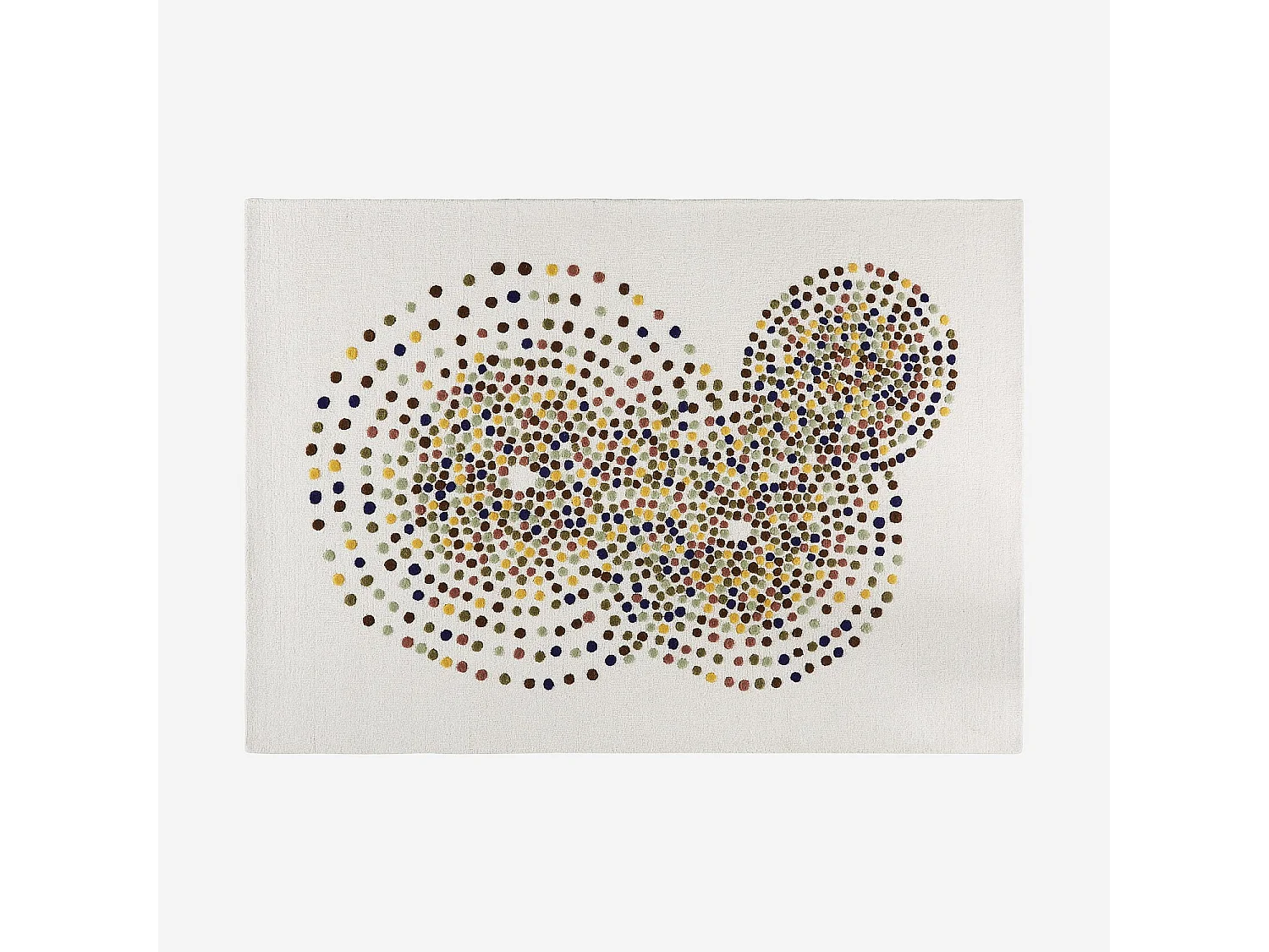 Habitat - Tapis tufté en laine - 170 x 240 cm - Beige et multicolore - Design by Floriane Jacques - Idylle
