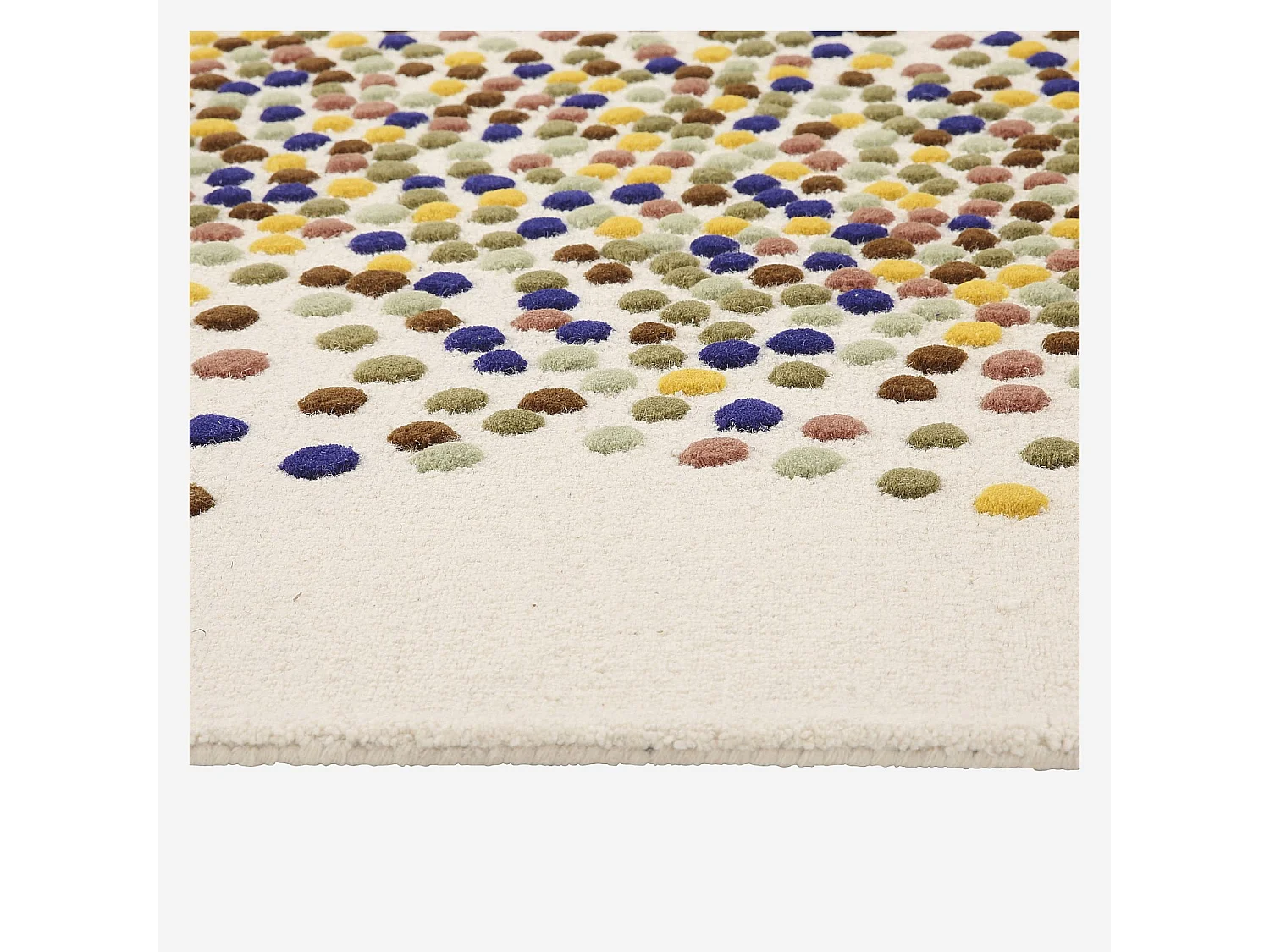 Habitat - Tapis tufté en laine - 170 x 240 cm - Beige et multicolore - Design by Floriane Jacques - Idylle