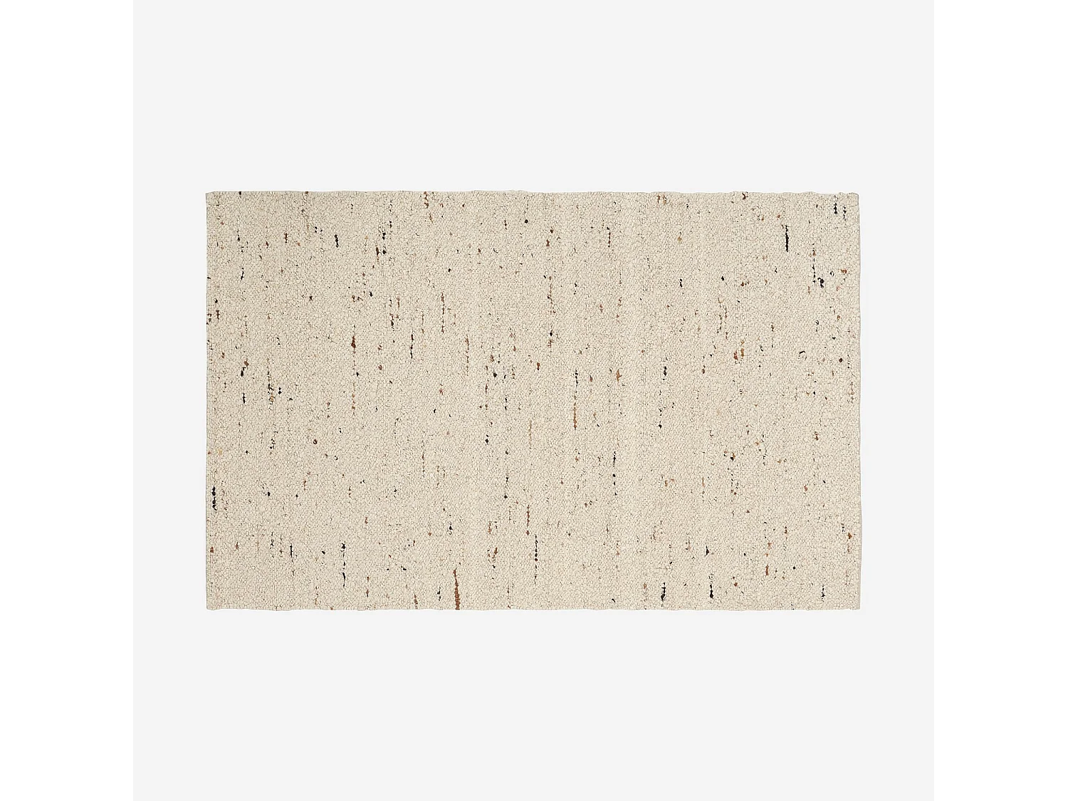 Habitat - Tapis tissé en laine - 160 x 230 cm - Beige - Benoite