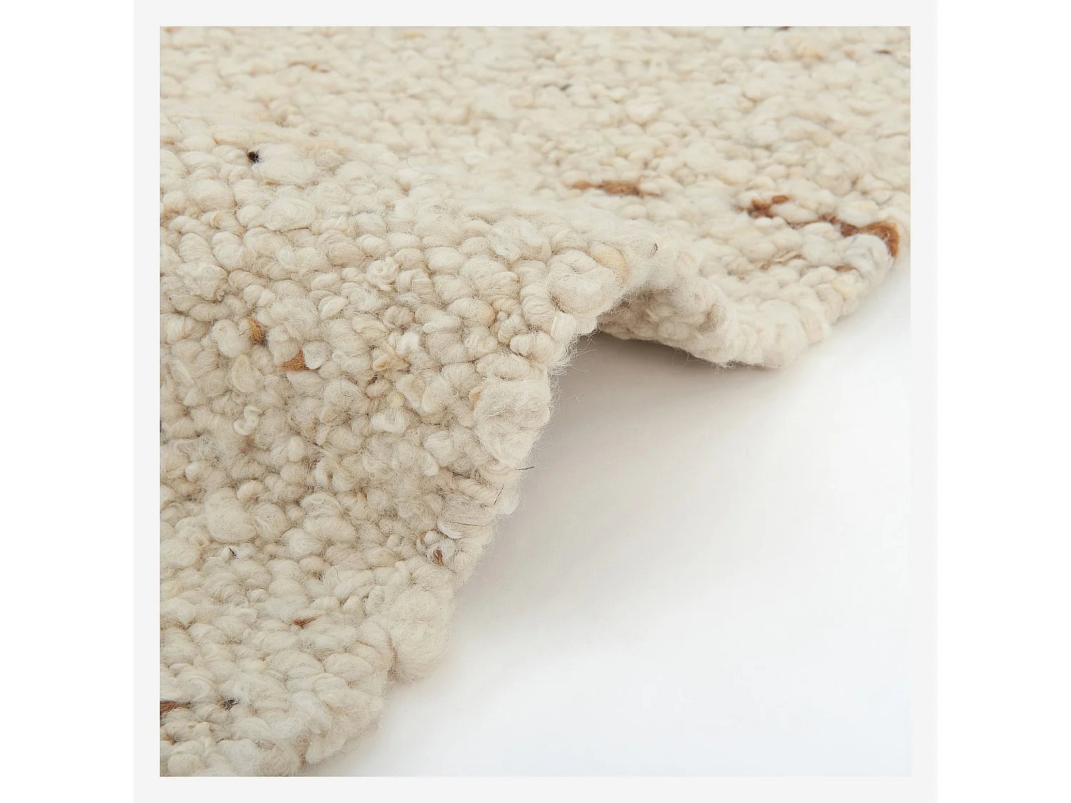 Habitat - Tapis tissé en laine - 160 x 230 cm - Beige - Benoite