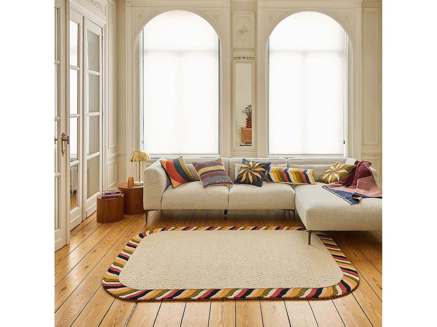 Habitat - Tapis tufté en laine - 160 x 230 cm  - Ecru - Design by Floriane Jacques - Castille