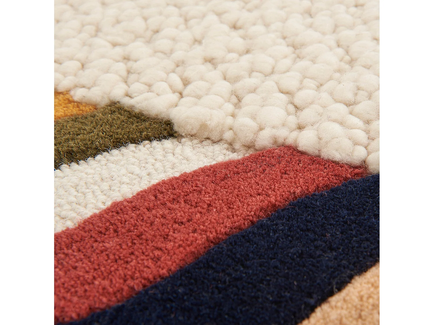 Habitat - Tapis tufté en laine - 160 x 230 cm  - Ecru - Design by Floriane Jacques - Castille