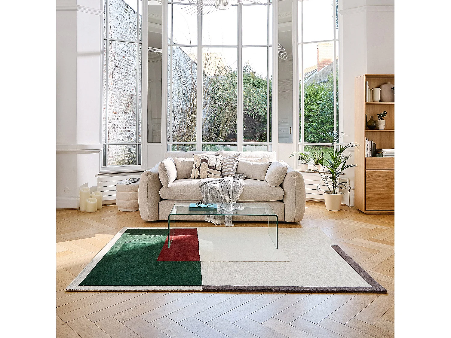 Habitat - Tapis tufté en laine - 170 x 240 cm - Vert forêt - Design by Floriane Jacques - Clyde