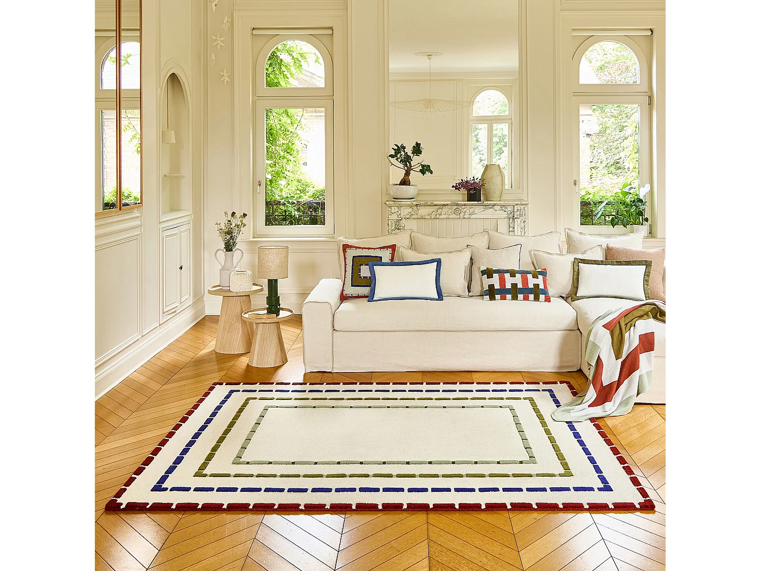 Habitat - Tapis tufté en laine - 170 x 240 cm - Ecru - Design by Floriane Jacques - Billie