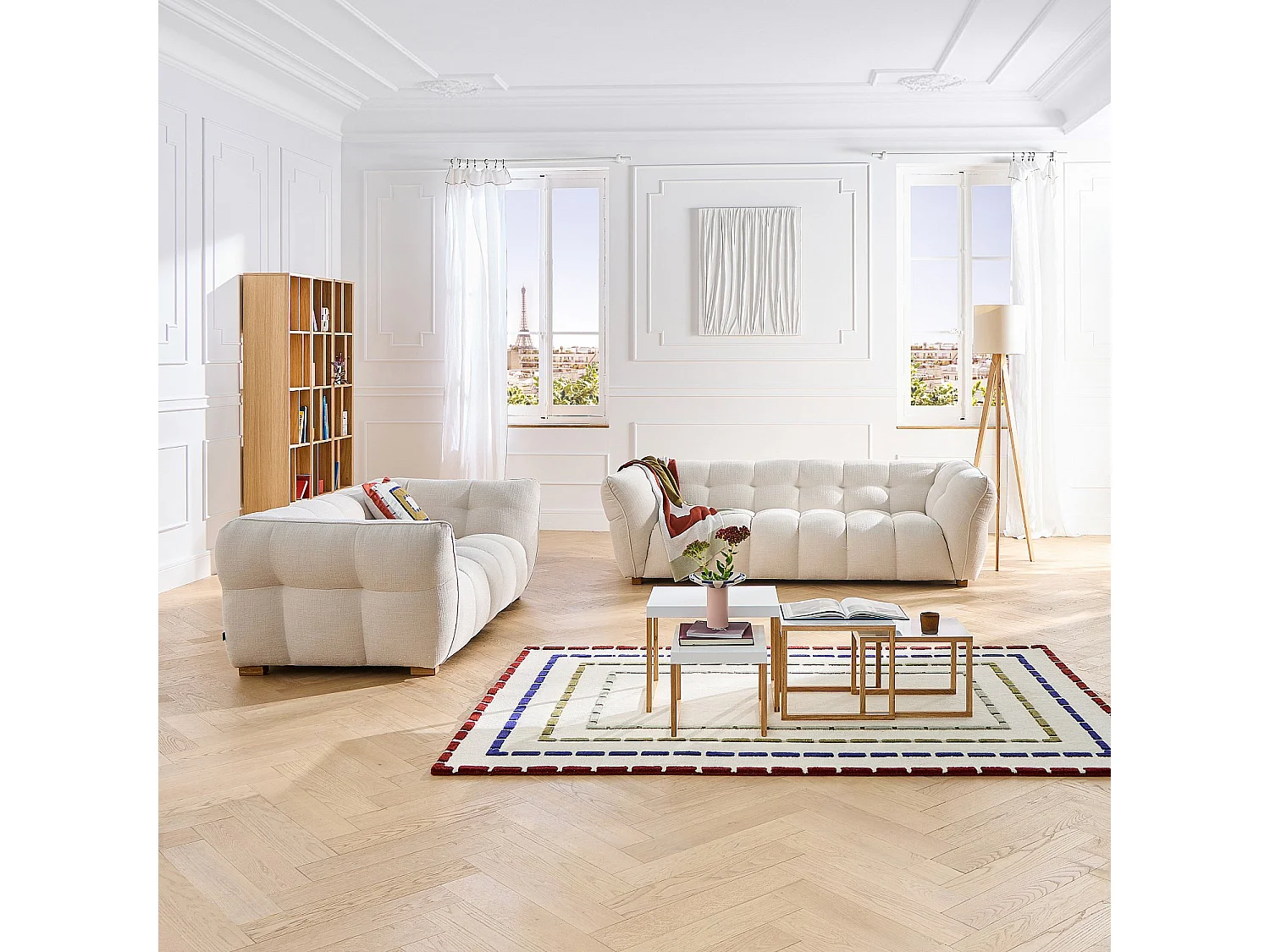 Habitat - Tapis tufté en laine - 170 x 240 cm - Ecru - Design by Floriane Jacques - Billie